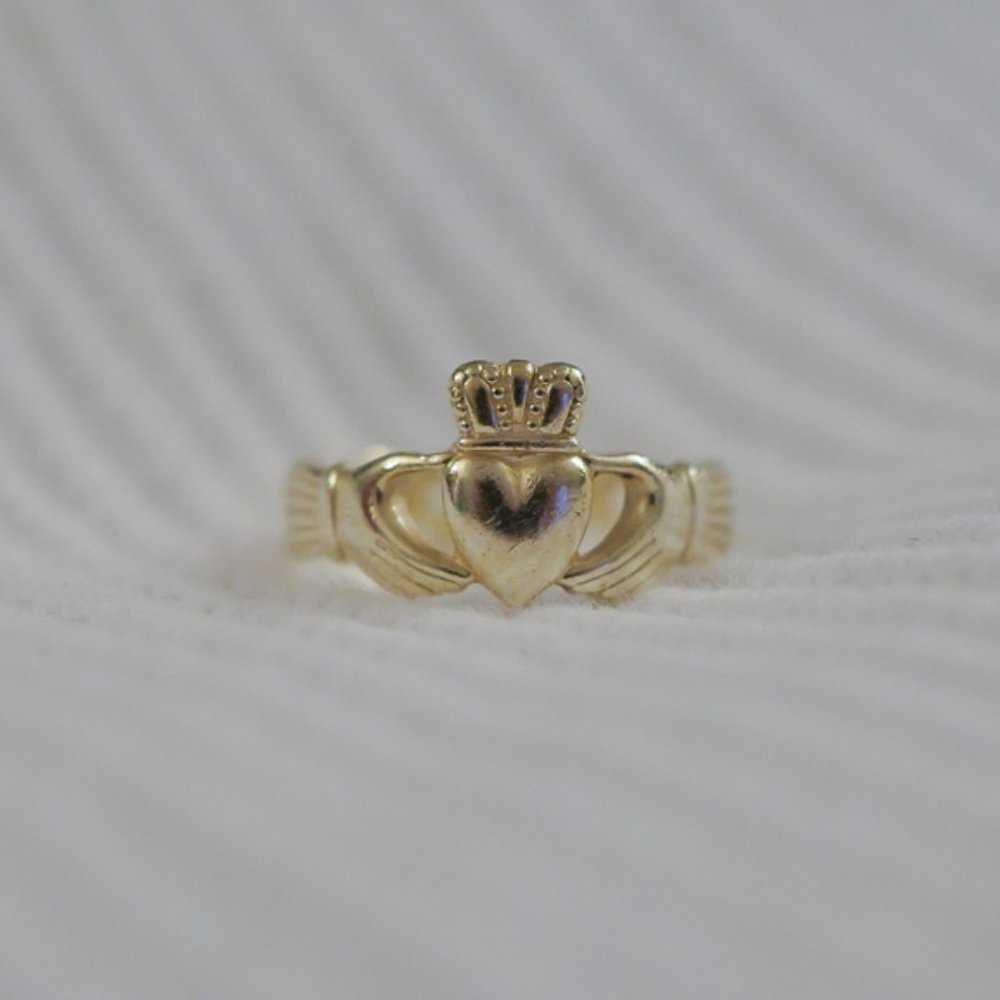 Solvar Sterling Silver Weave Claddagh Ring, Size 6
